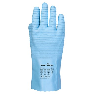 Portwest FD Chemical B Latex Gauntlet (Pack of 12 pairs)