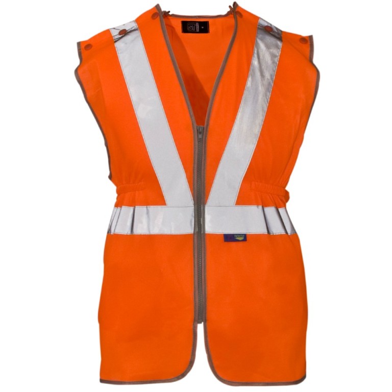 SuperTouch Hi-Viz Polyester Long Tracker Vest