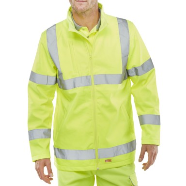 Beeswift Soft Shell Lightweight Hi-Viz Jacket