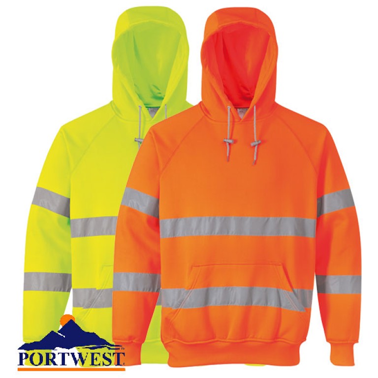 Portwest Hi-Viz Hooded Sweatshirt