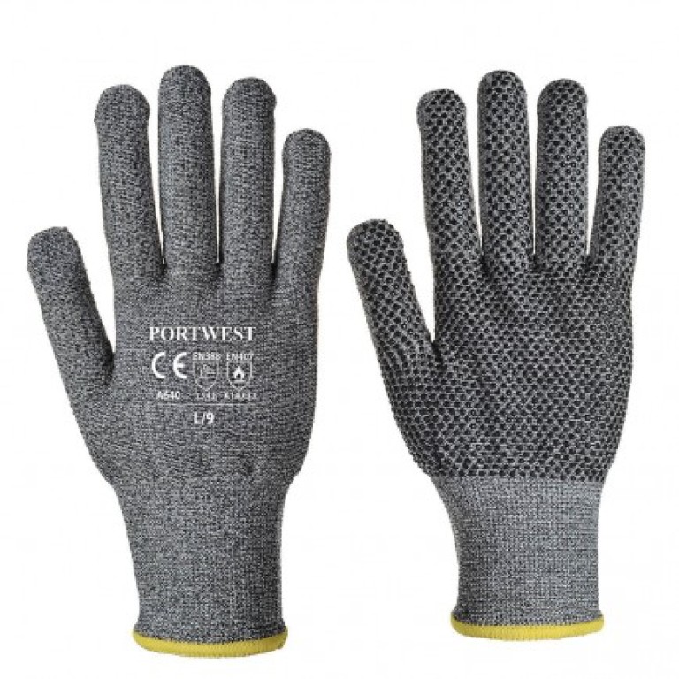 Portwest Sabre-Dot Glove - PVC (Pack of 12 pairs)
