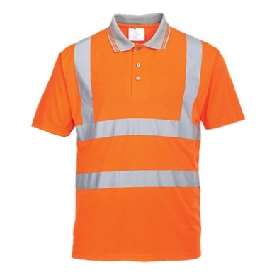 Portwest Hi-Viz Polo Shirt GO/RT