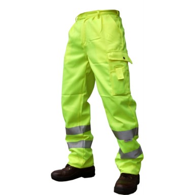 Beeswift Hi-Viz Poly Cotton Trousers
