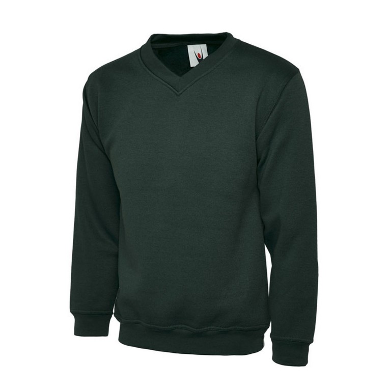 Uneek V-Neck Premium Sweat Shirt