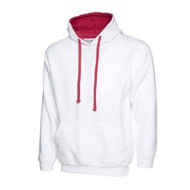 Uneek Contrast Hooded Sweat Shirt