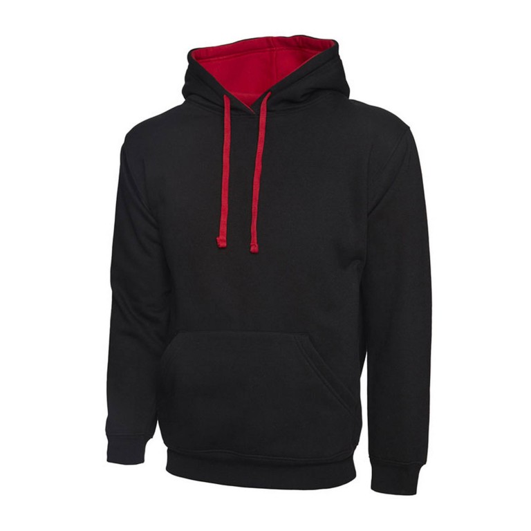 Uneek Contrast Hooded Sweat Shirt
