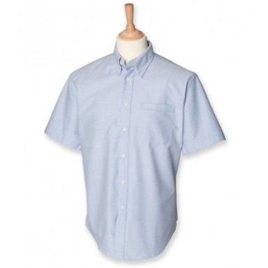 Henbury Short Sleeve Classic Oxford Shirt
