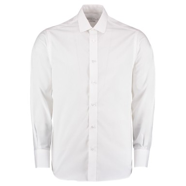 Kustom Kit Poplin Tailored Fit Long Sleeve Business Shirt