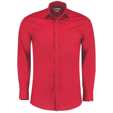 Kustom Kit Men's Long Sleeve Poplin Shirt