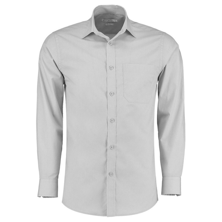 Kustom Kit Men's Long Sleeve Poplin Shirt