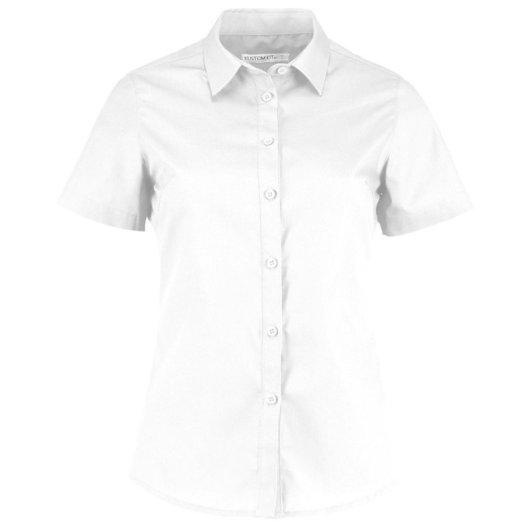 Kustom Kit Women's Short Sleeve Poplin Shirt 