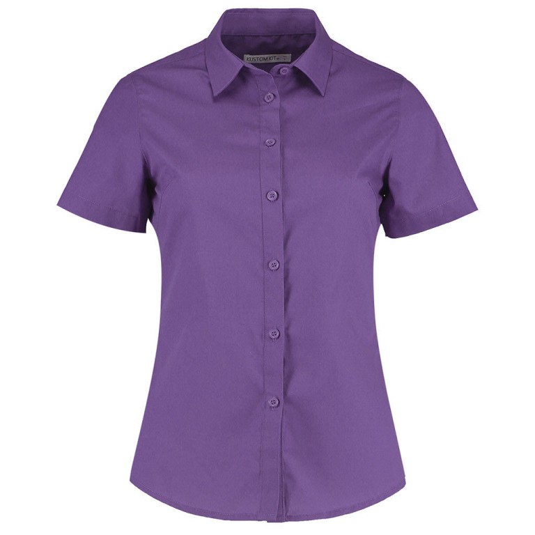 Kustom Kit Women's Short Sleeve Poplin Shirt 