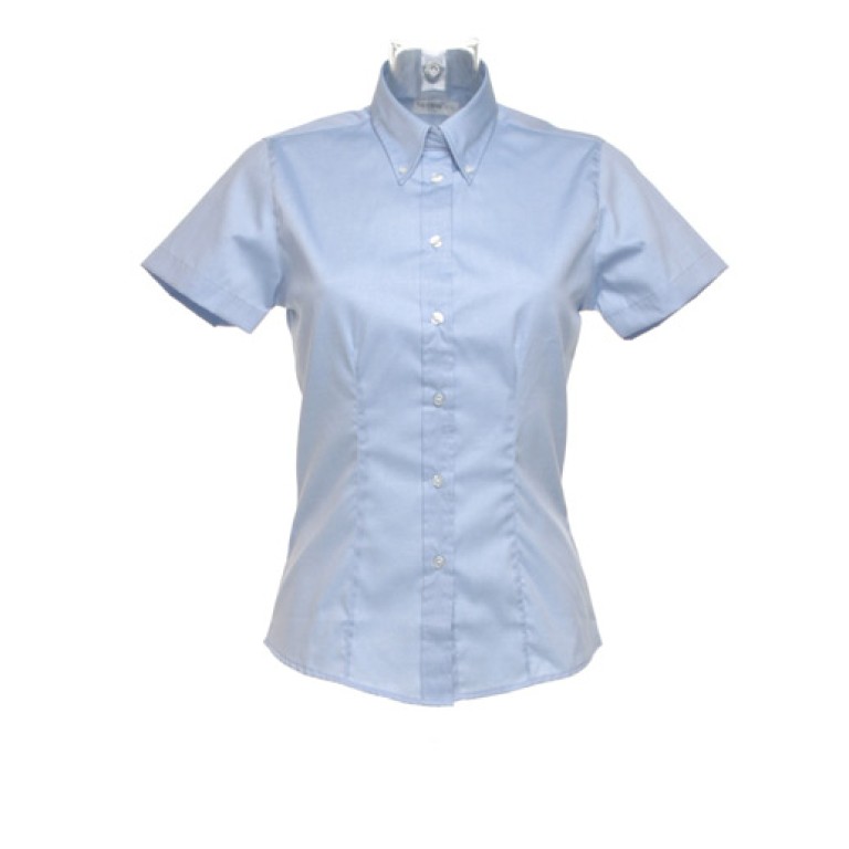 Kustom Kit Ladies' Corporate Oxford Short Sleeve Shirt