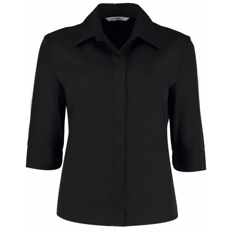 Kustom Kit Ladies Continental 3/4 Sleeve Shirt