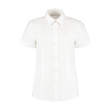 Kustom Kit Ladies' Short Sleeve Workforce Poplin Shirt