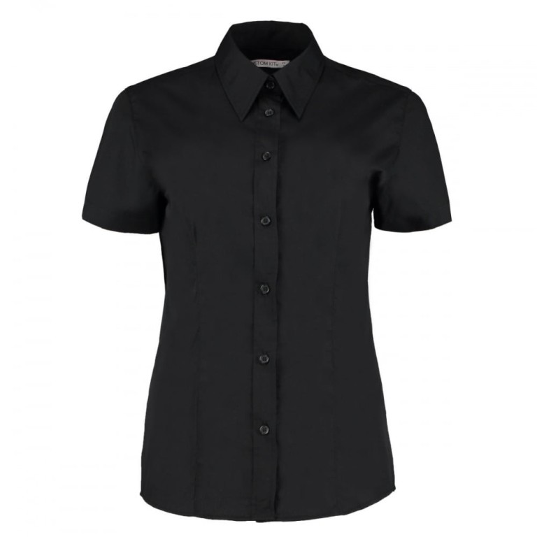 Kustom Kit Ladies' Short Sleeve Workforce Poplin Shirt
