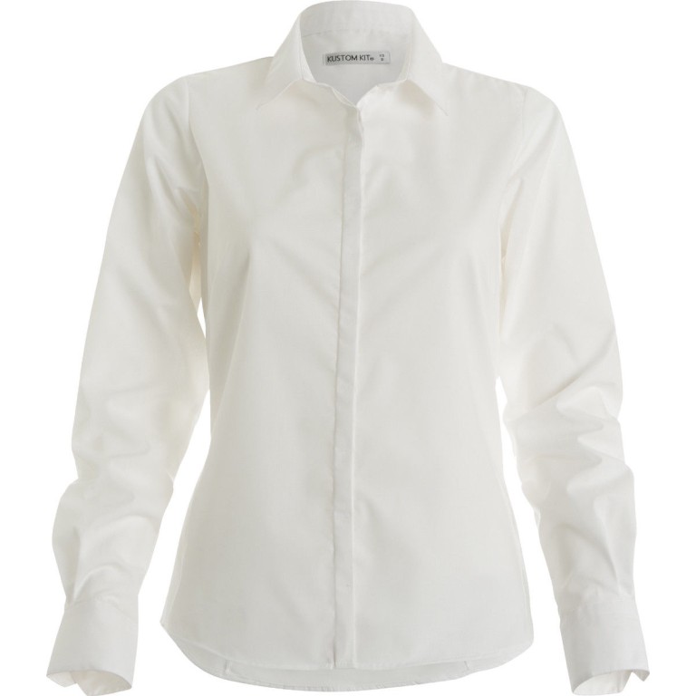 Kustom Kit Contrast Collar Business Shirt