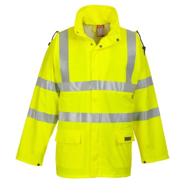 Portwest Hi-Viz Flame Retardant Waterproof Jacket
