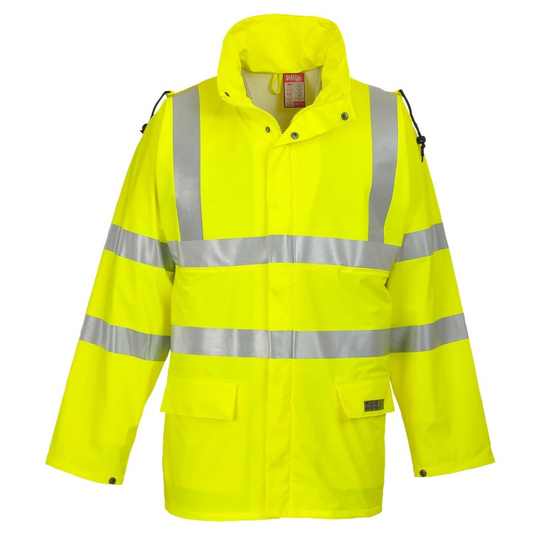 Portwest Hi-Viz Flame Retardant Waterproof Jacket