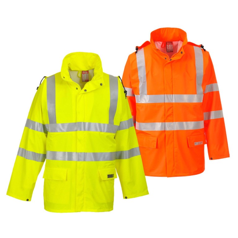Portwest Hi-Viz Flame Retardant Waterproof Jacket