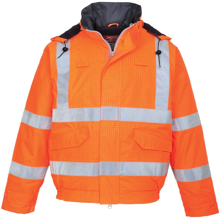 Portwest Bizflame Rain Hi-Vis FR Winter Bomber Jacket