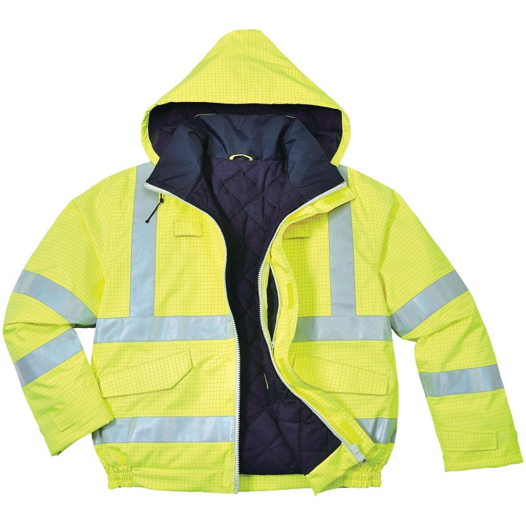 Portwest Bizflame Rain Hi-Vis FR Winter Bomber Jacket