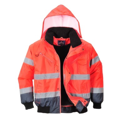 Portwest Hi Viz Contrast Bomber Jacket