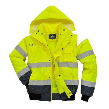 Portwest Hi Viz Contrast Bomber Jacket