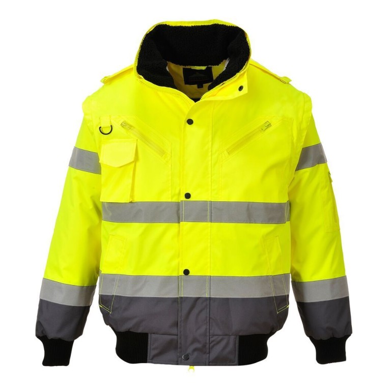 Portwest Hi Viz Contrast Bomber Jacket