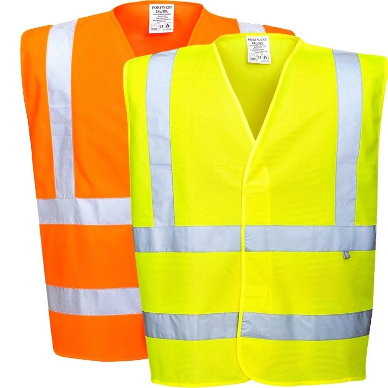 Portwest Hi-Viz Anti Static Vest - Flame Resistant 
