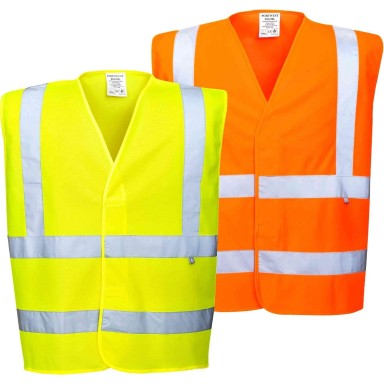 Portwest Hi-Viz Vest - Flame Resistant 