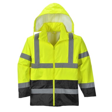 Portwest Hi-Viz Classic Contrast Rain Jacket