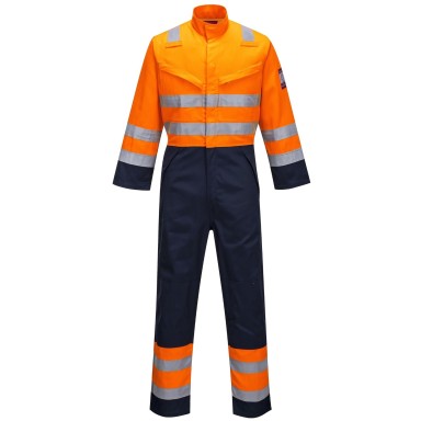 Portwest Modaflame RIS Orange/Navy Coverall