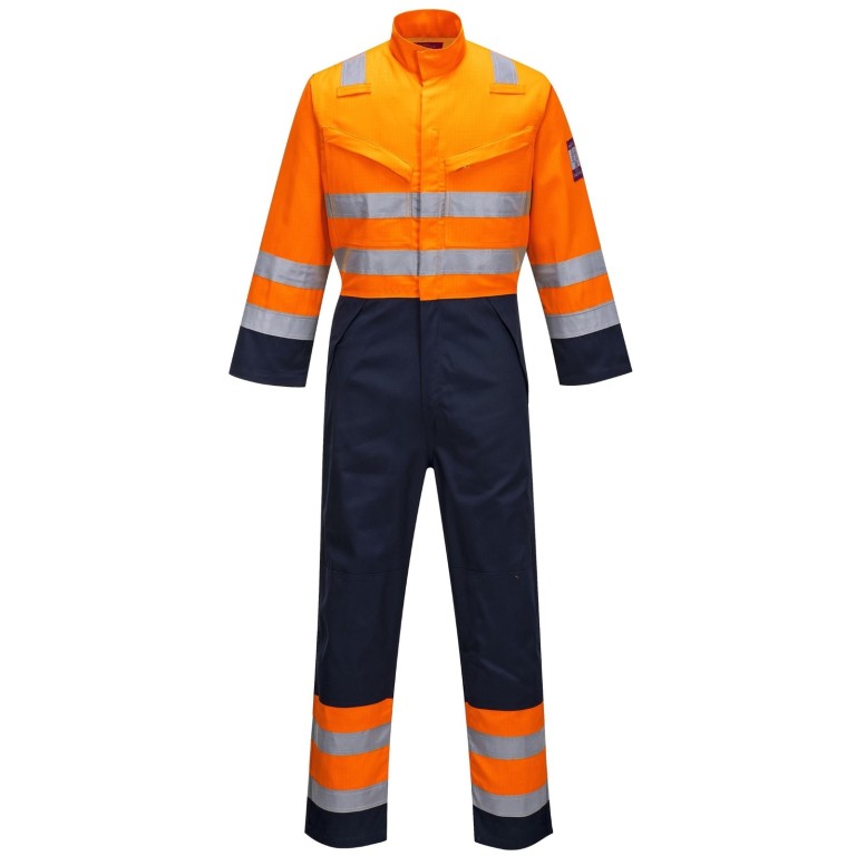Portwest Modaflame RIS Orange/Navy Coverall
