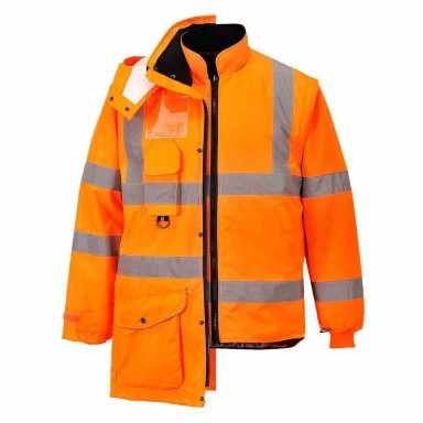 Portwest Hi-Viz 7 in 1 Traffic Jacket RIS