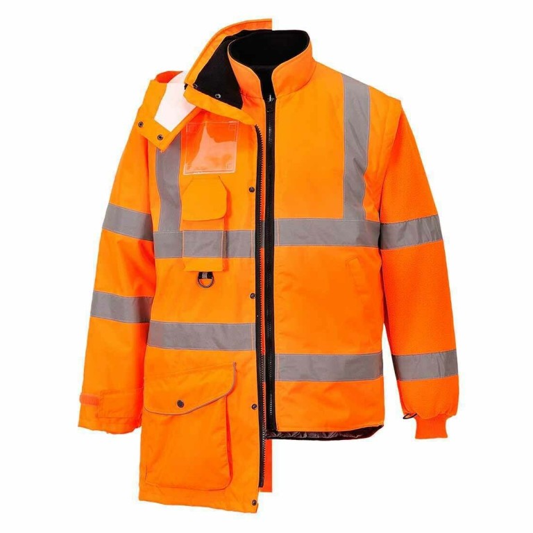Portwest Hi-Viz 7 in 1 Traffic Jacket RIS