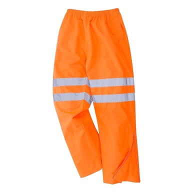 Portwest hi-viz breathable waterproof trousers