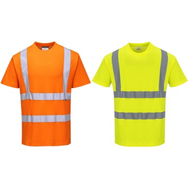 Portwest H-Viz Cotton Comfort Short Sleeved T-Shirt
