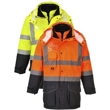 Portwest Hi-Vis 7-in-1 Contrast Traffic Jacket
