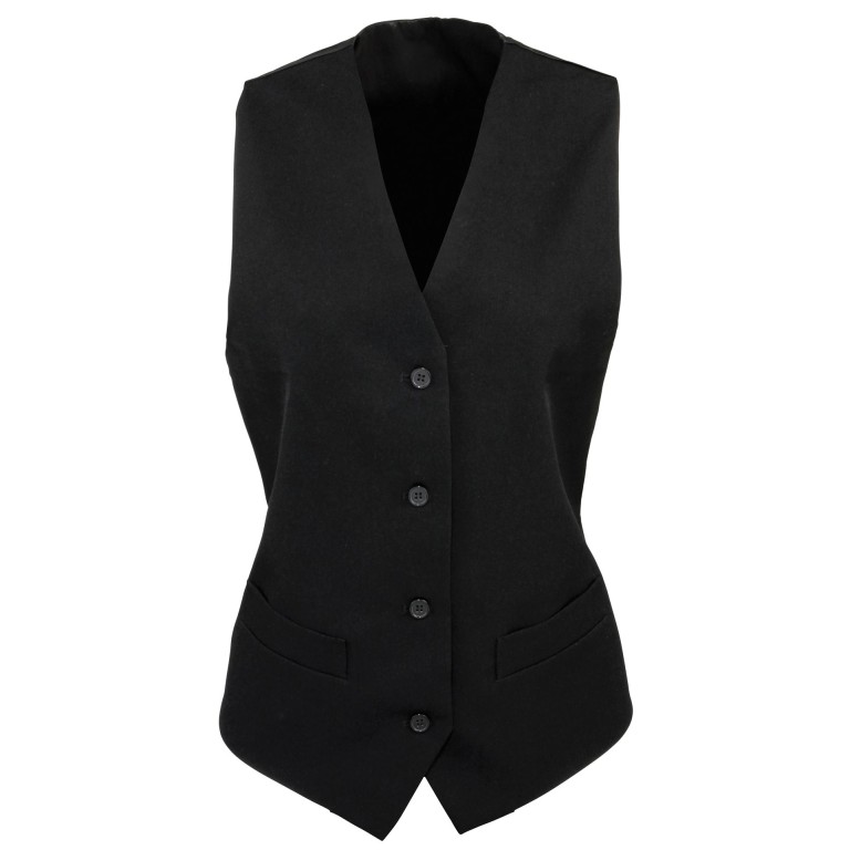 Premier Ladies Lined Polyester Waistcoat